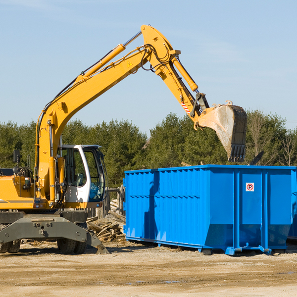 are there any restrictions on where a residential dumpster can be placed in Hurricane Mills TN